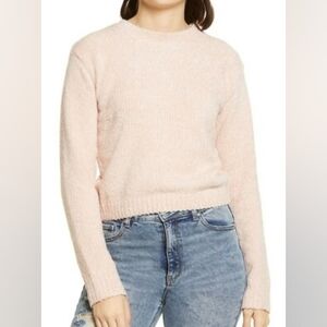 🌟 BP/Nordstrom Pink Crew Neck Sweater Sz M NWT
